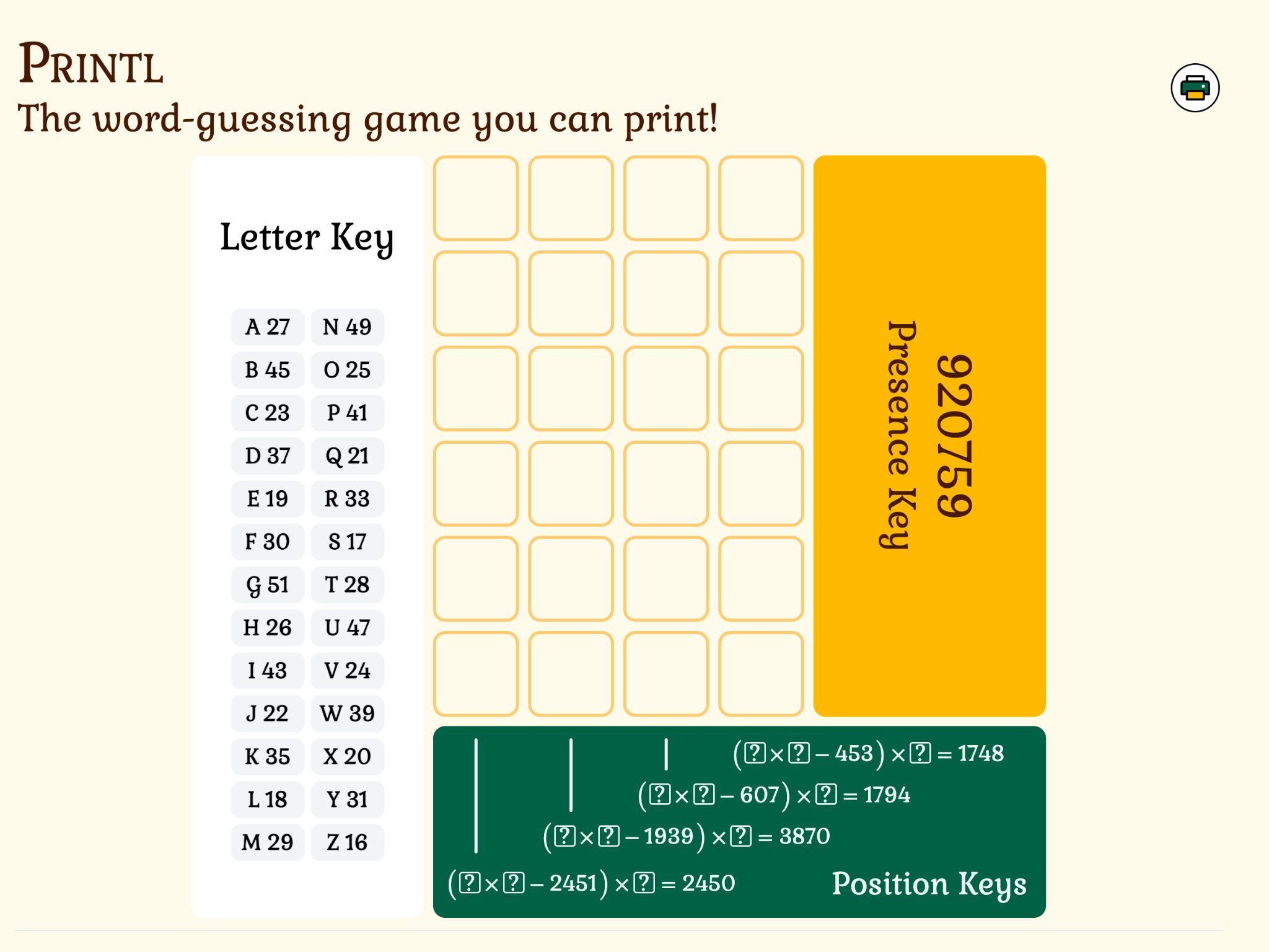 Screenshot of Printl.app
